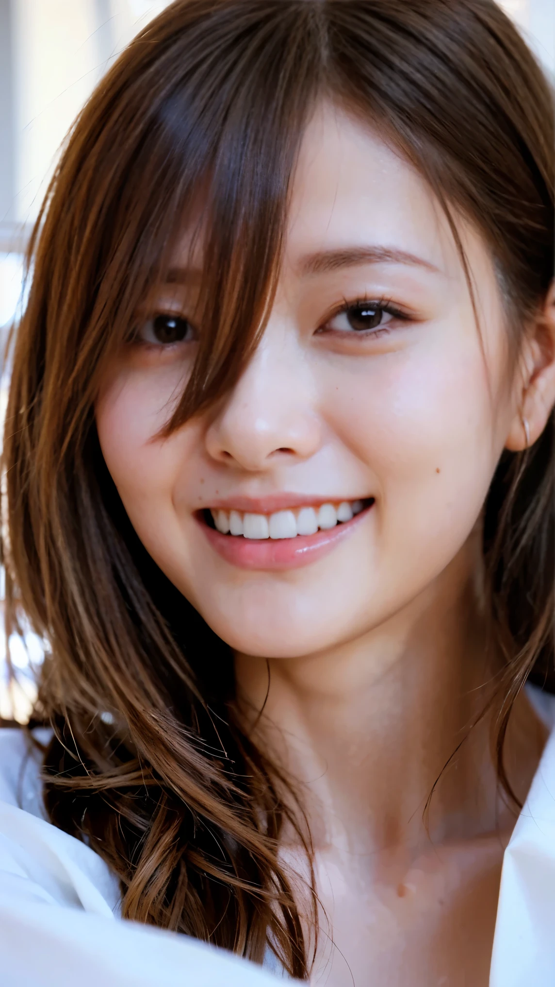 Memory correction:255, Everything modern:1.66, Cute Japanese Women Photos, smile:1.78, 20-year-old, Oil for straight, one-length hair&Hair balm:1.55, (photo Realistic:1.4), (hyper Realistic:1.4), (Realistic:1.3), (Smoother lighting:1.05), (Improving the quality of cinema lighting:0.9), 32K, 1 person,20-year-oldの, Realistic lighting, Backlight, The light shines on your face, Ray Tracing, (Bright light:1.2), (Improvement of quality:1.4), (Highest quality Realistic textured skin:1.4), fine grain, Detailed face,(smile:0), (Emphasis on face close-up:1.3), (Enhances the beauty of skin texture:1.1),((Extremely precise and accurate anatomy:1.0)), (Enhances the beauty of skin texture:1.1), Clean and glowing skin, mesh, thin:1.2, (Realistic:1.3), Realisticなライティング, (Smoother lighting:1.05), 32K, One Japanese woman, fine grain, Detailed face, (Film Grain:1.1),(Accentuates body lines:1.1), High resolution, Natural look, Kind eyes, Improves hair quality, Delicate light and shadow, Transparent muscles, Graceful pose, Beautiful Eyes, Sharp details, Soft light reflection, Beautiful contours, Delicate skin tone, Fine hair texture,Cute Japanese Women Photos,