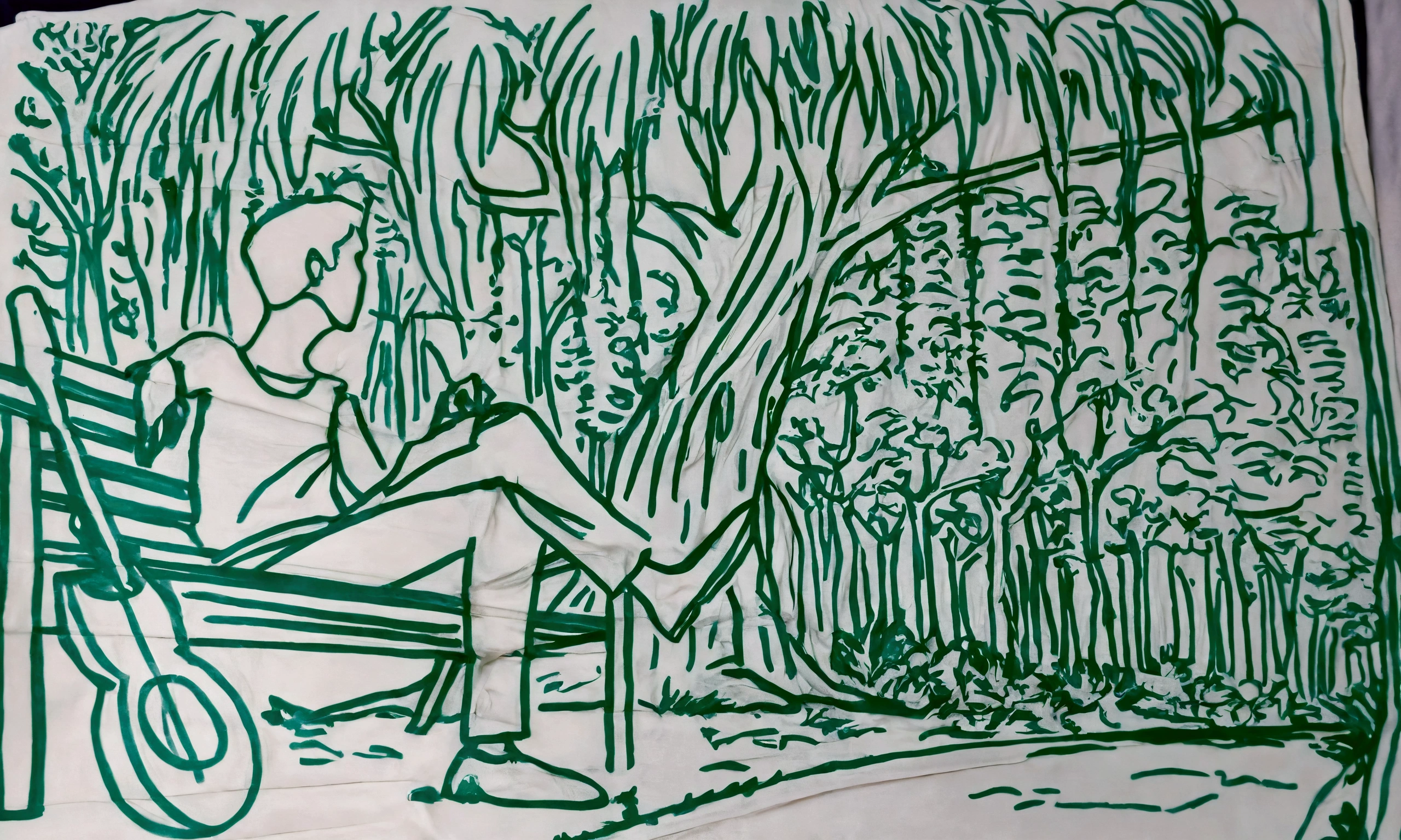 A beautiful and beautiful young princess with black hair with blue eyes, she is wearing her beautiful long white dress