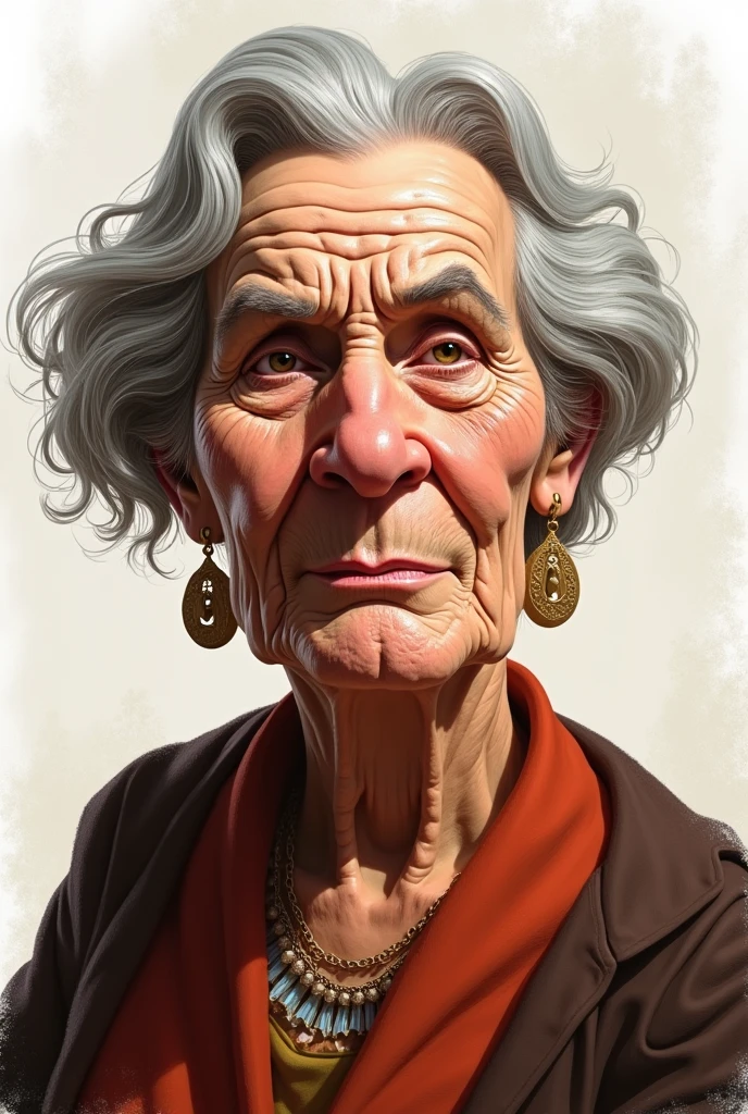 Caricature of King David's mother