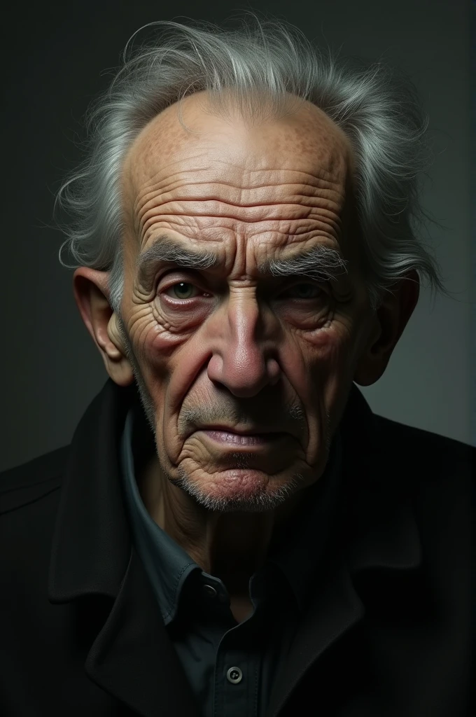 elderly man with depression 
