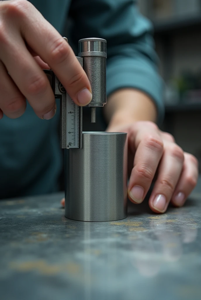 Person cutting a technopor circle