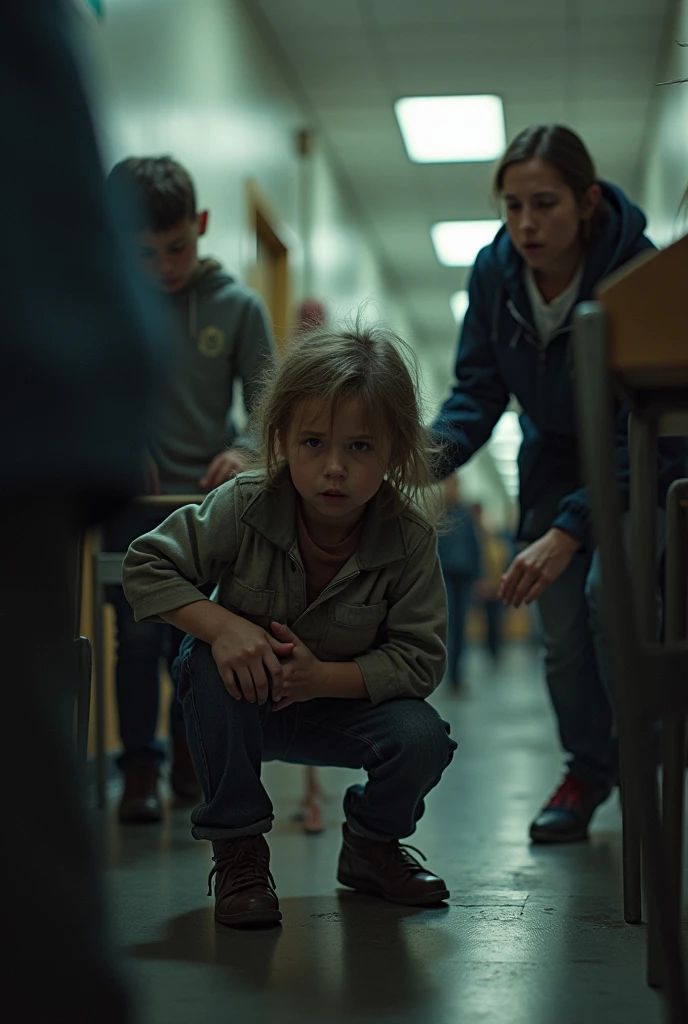 child suffering violence at school