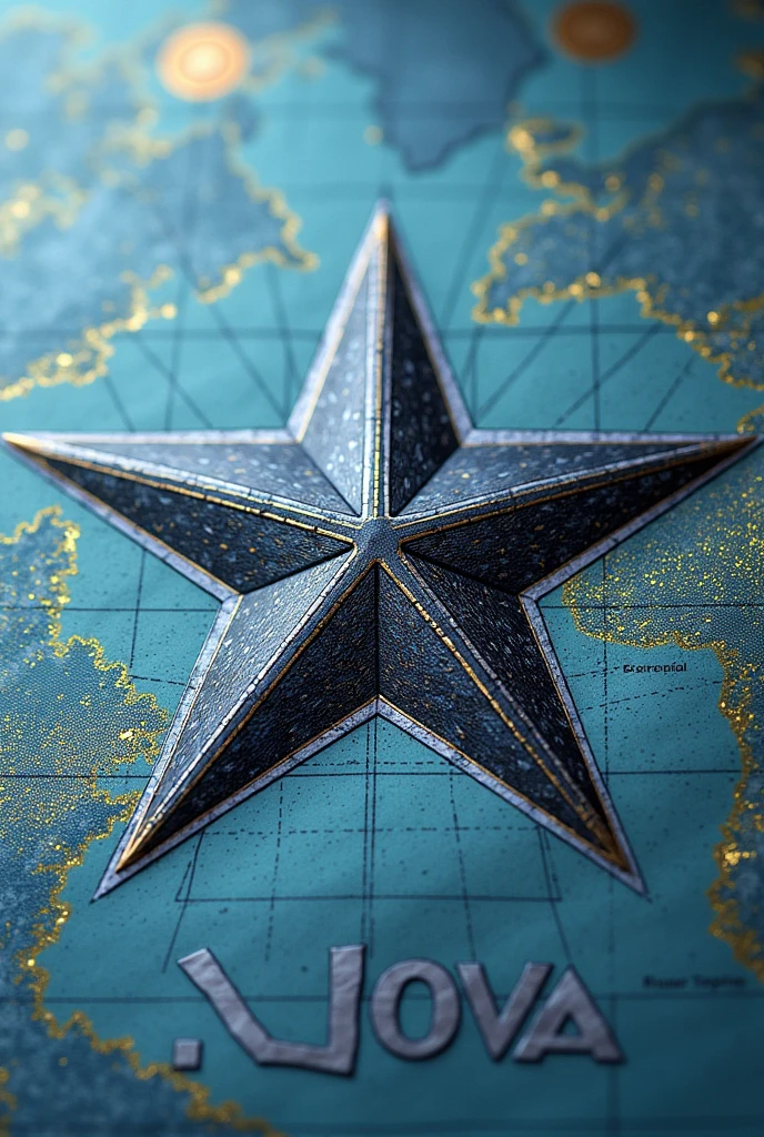 Create new currency called Nova, Its symbol is a 5-pointed star., put it on a new bill with all the elements that a bill should have, that is to say, watermarks, an image or logo that represents all countries or the world. If you have something written, let it be in English and have the number 20.. It has to be a ticket