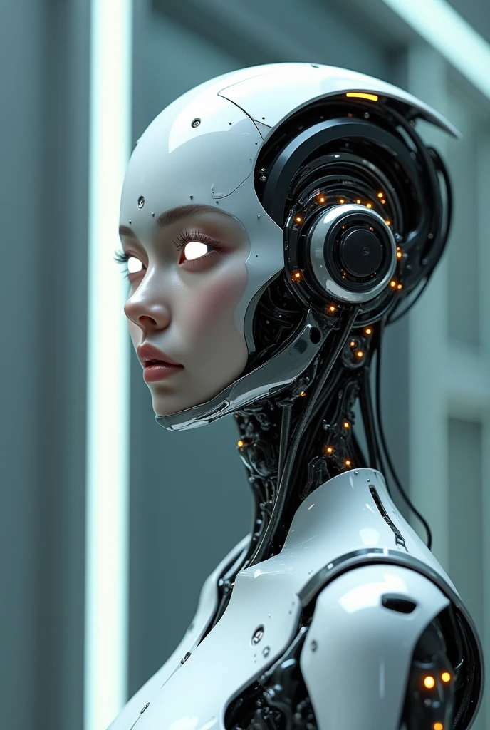 Create a profile picture that reflects AI, that is man