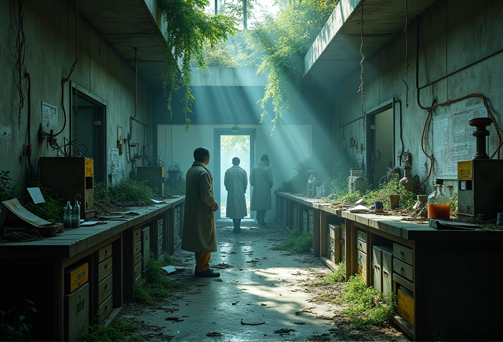 Create a laboratory in ruins