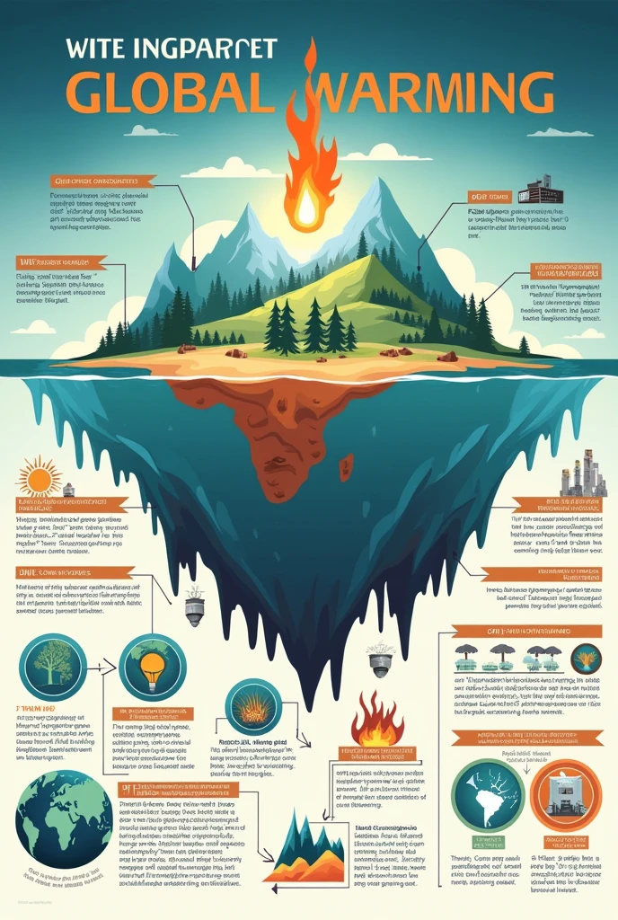Global warming infographic