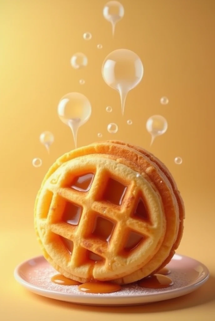 Waffle redondo