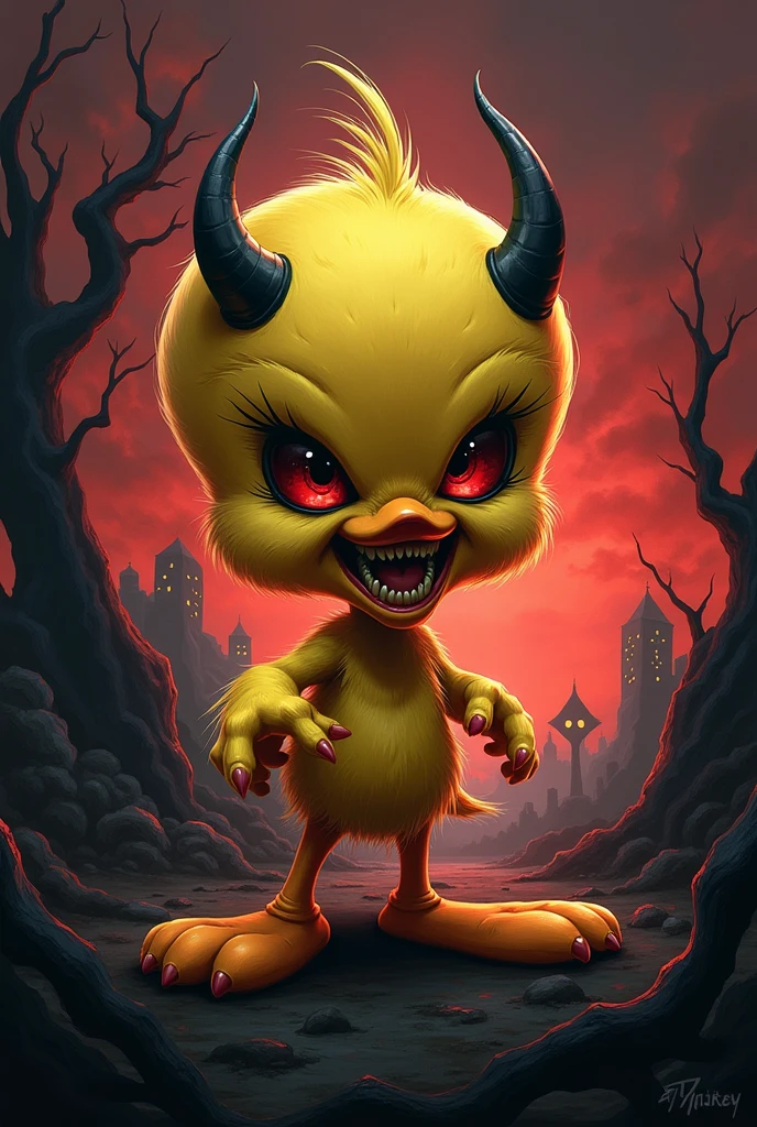 Satanic Tweety