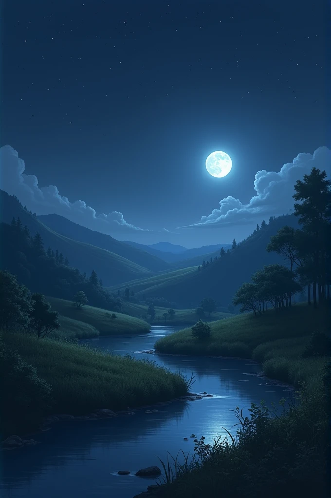 landscape at night