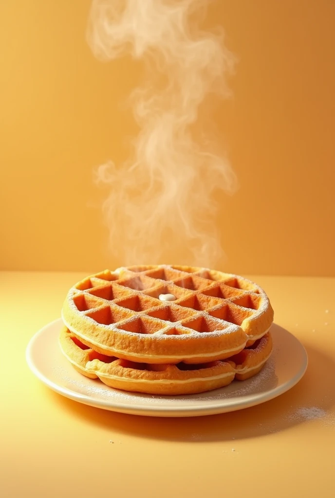 Waffle redondo