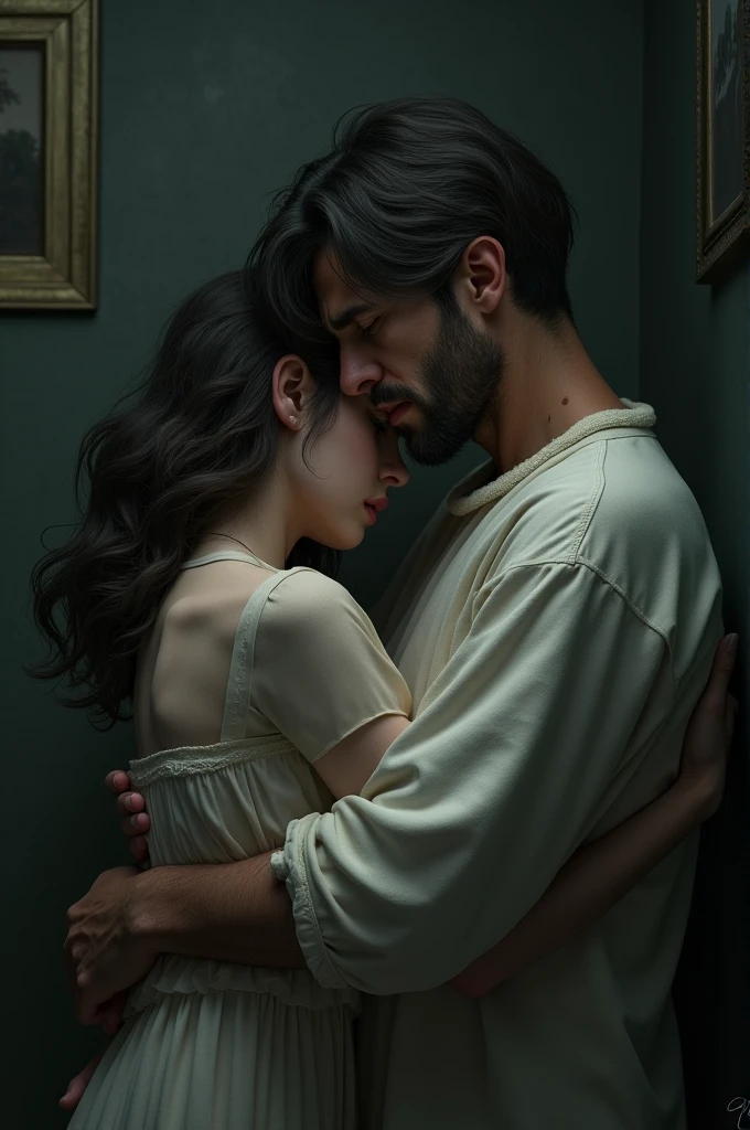 Hug of a deceased