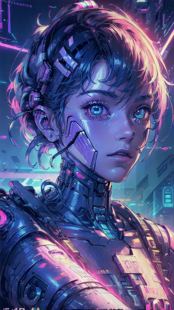 (((masterpiece, highest quality))),(((solo:1.2))),(((1girl:1.2))),32k wallpaper, very detailed, poster, vintage science fiction,(((((geometric cinematic movie poster))))), ((((bauhaus)))),(((abstract))),((((mid century modern)))),(((((portfolio))))),(((((Close-up))))),(((((bust up))))),((((more various angle)))),(((highlight))),((((heterochromia)))),(((complete. detailed face))),(((Extremely talented))),(((most complecated machine))),(((Overall colorfully))),((((((Absolutely cyber punk background)))))),(((vaporwave))),(((retrowave)))