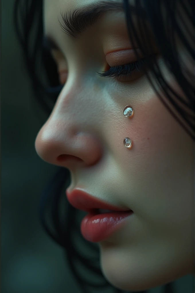 I am the tear that arises from the sadness of lost love in the heart that is reflected on the face of love , message love lives , my real style ,48 k rule of thirds  