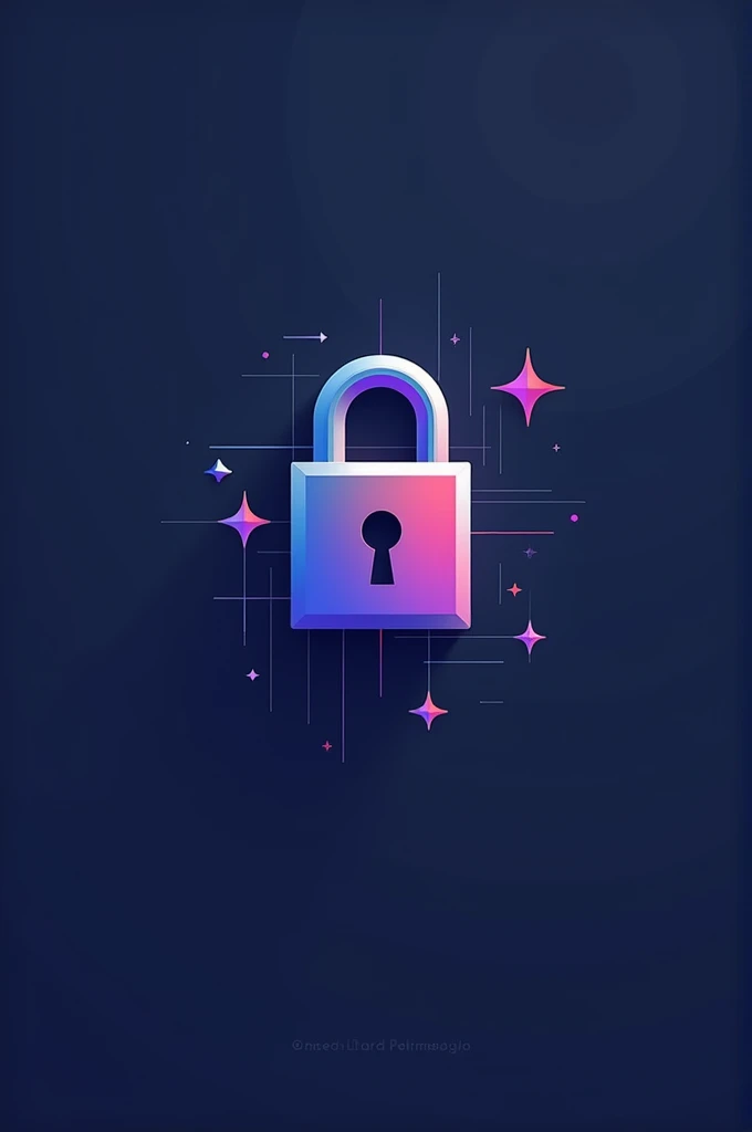 a logo image with the focus theme with a padlock