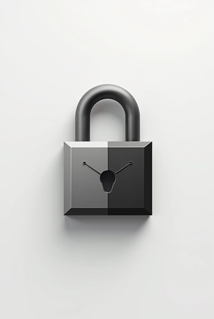 a logo image with the focus theme with a padlock in black and white colors