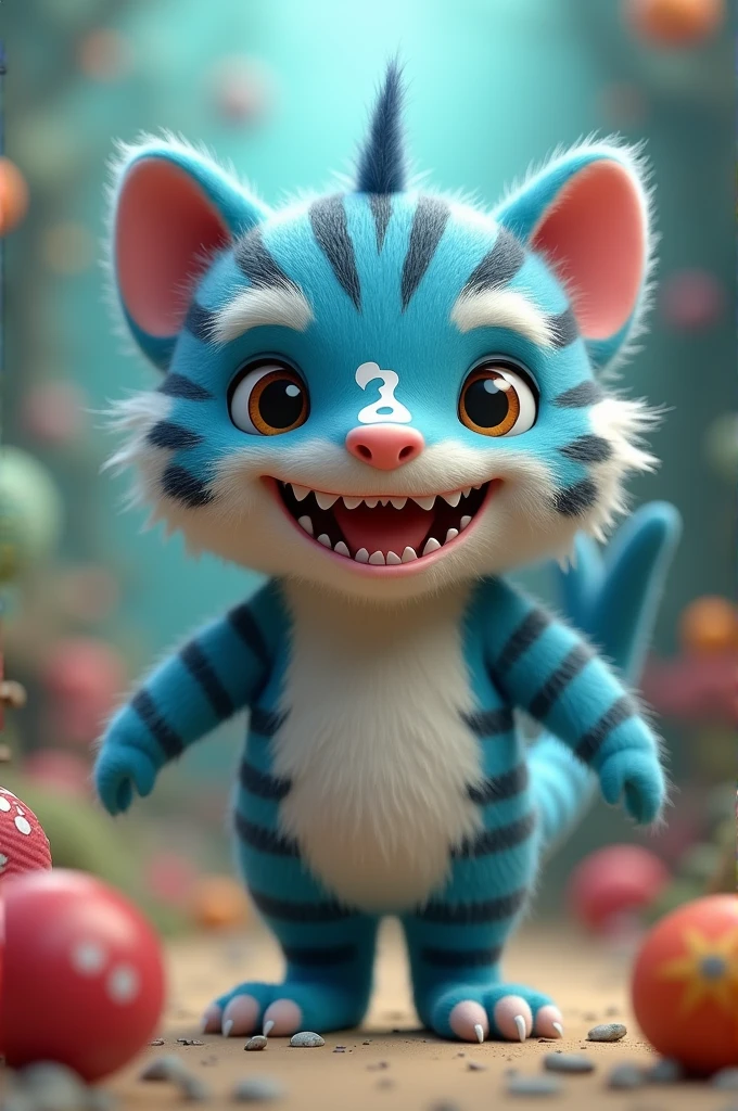 Cute furry tiger shark boy from changed got a white dick on face