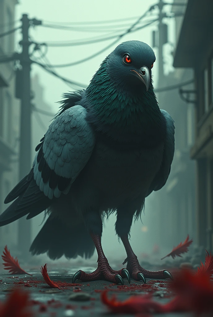 create a fantastic murderer pigeon that tortures and slaughters

