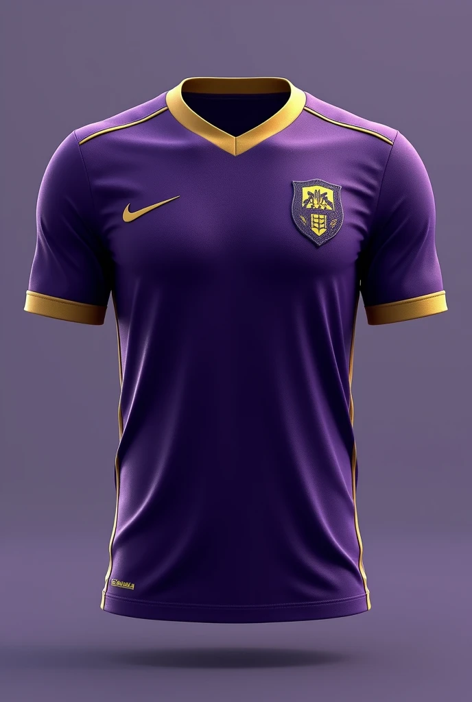 make a purple team shirt (as dark as possible). with gold details