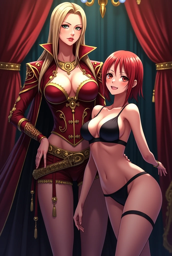one piece Boa Hancock and Nami garter belt