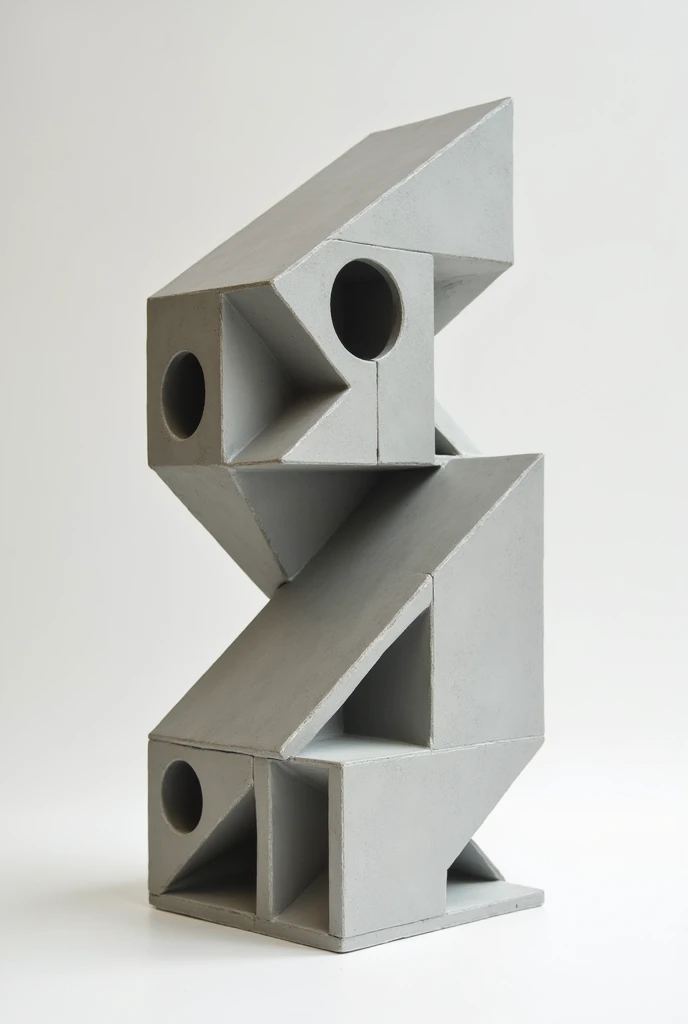 Design a volume with maximum measurements 8x8x high = 10 with different levels (four)
inclined flat holes