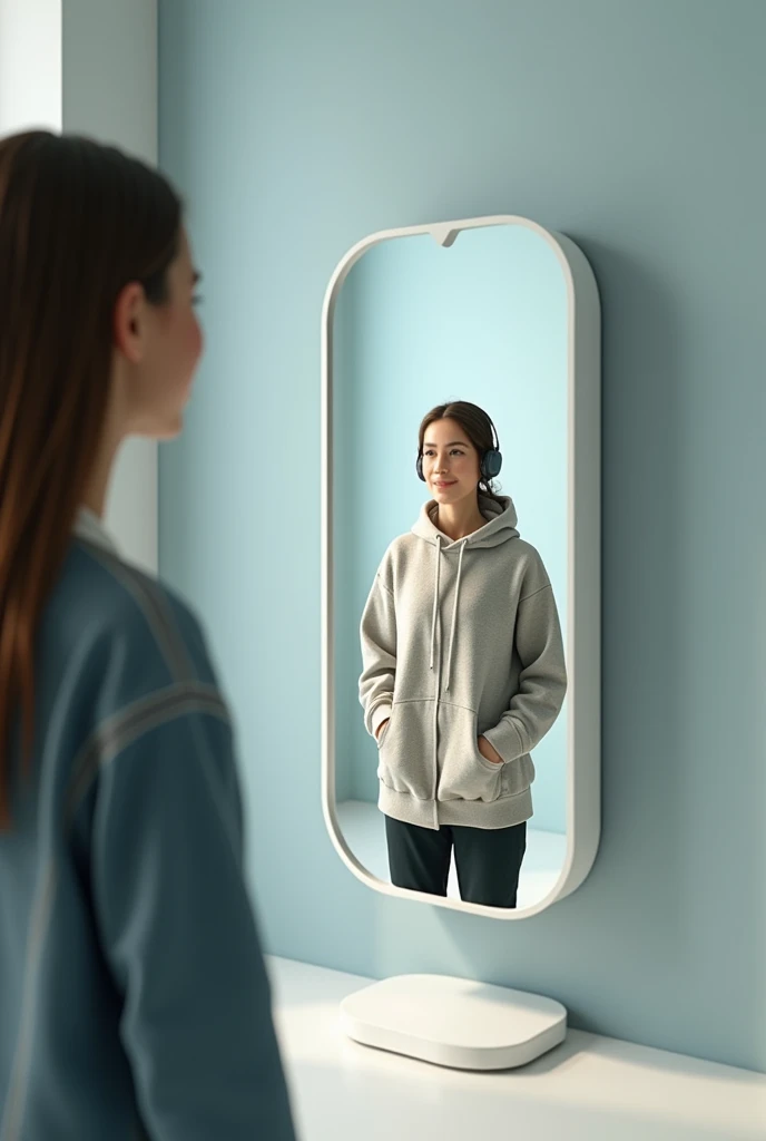 Virtual mirror that lets you chat with people like WhatsApp 