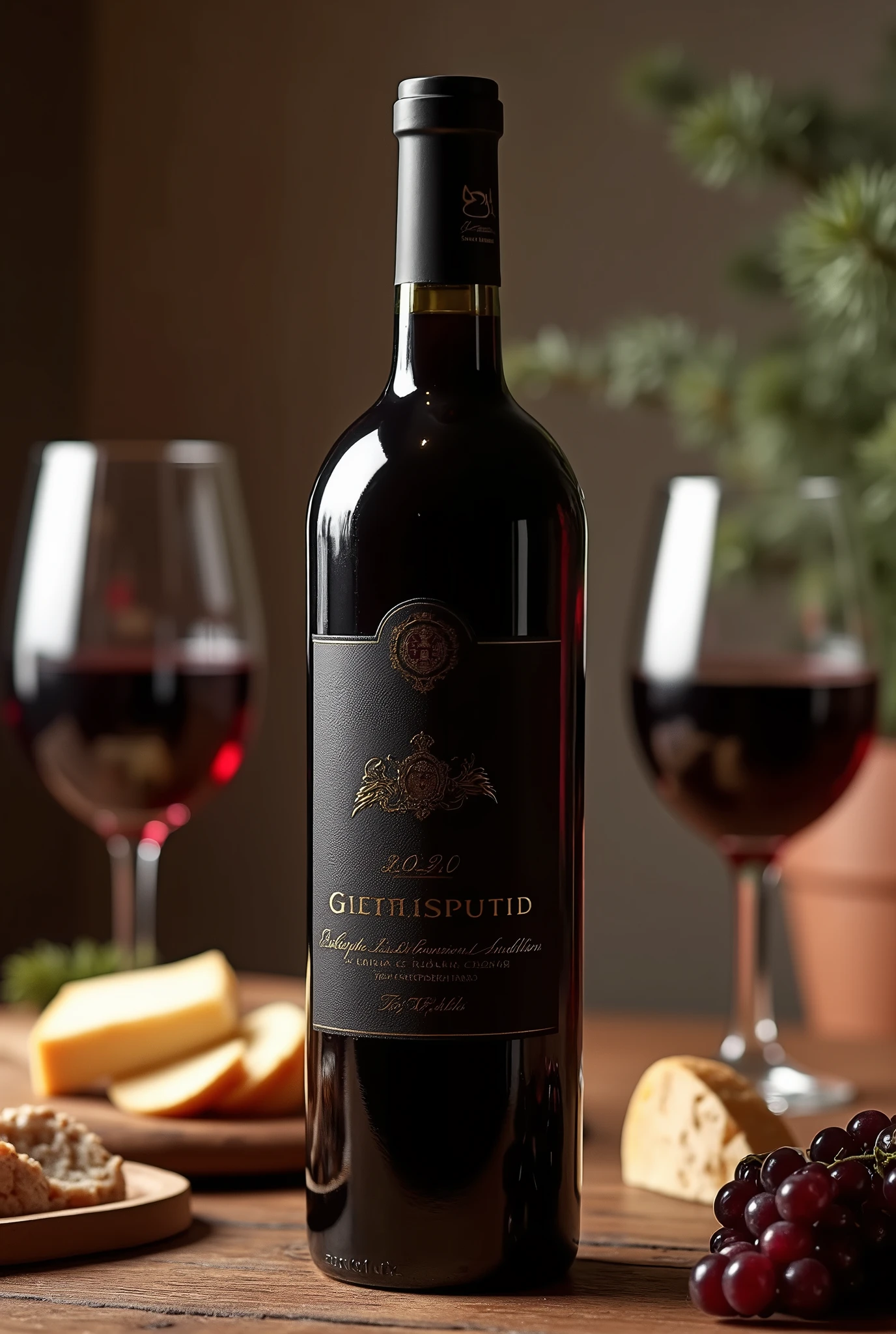 bottle of red wine