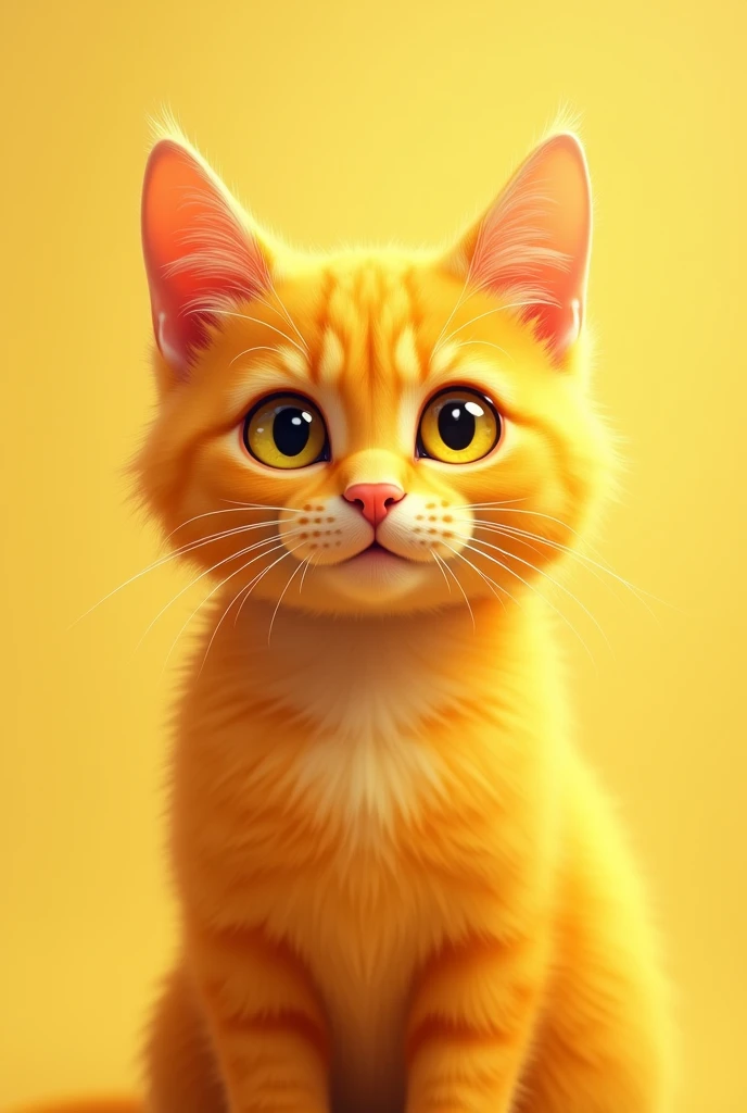 Create a yellow cat profile picture