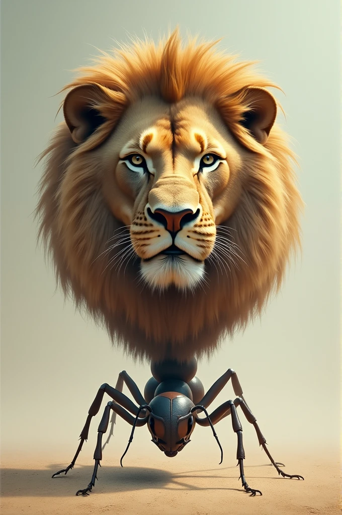 Lion and spider 