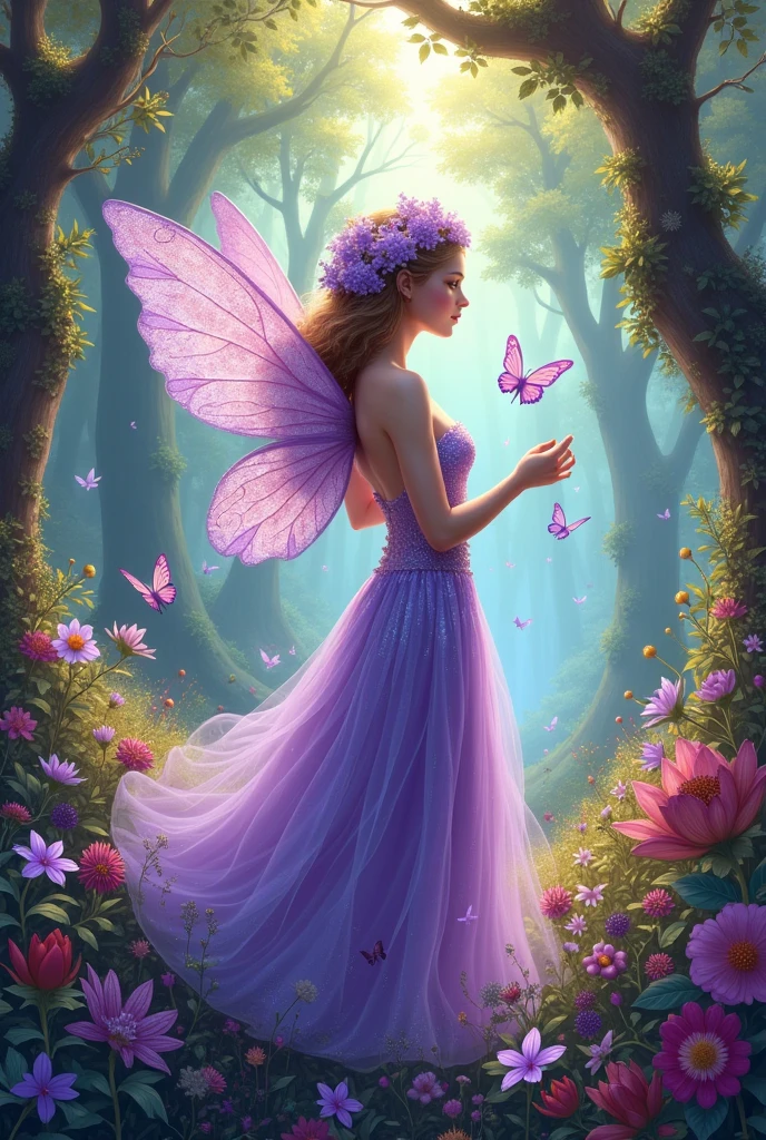 Title: The Lilac Fairy and the Forest of Colors