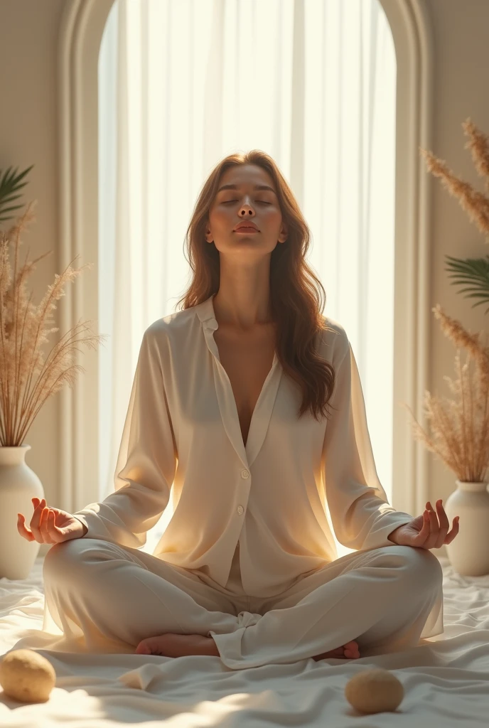 Woman and inner peace
