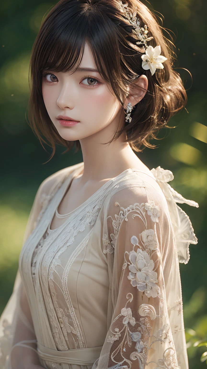((Highest quality)),(Ultra-high resolution),(Very detailed),(Detailed Description),((The best CG)),(masterpiece),Ultra-detailed art, short hair