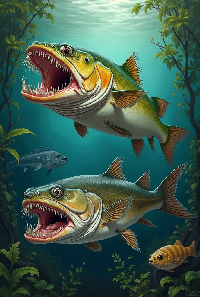 A cover of piranha and catfish biology
