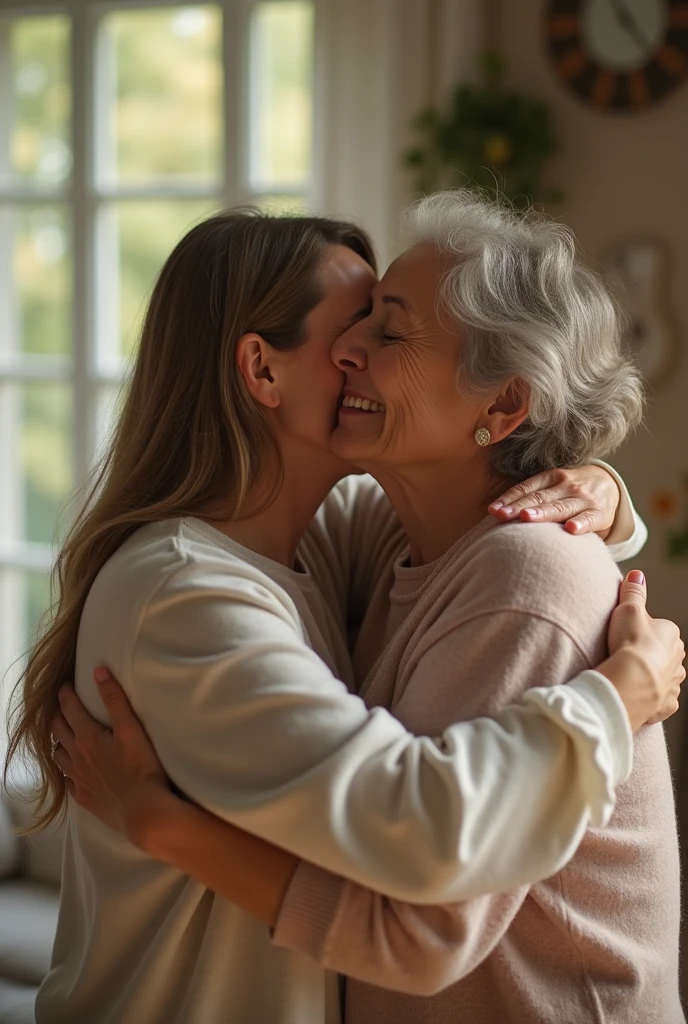 create a video of a hug from me and my godmother