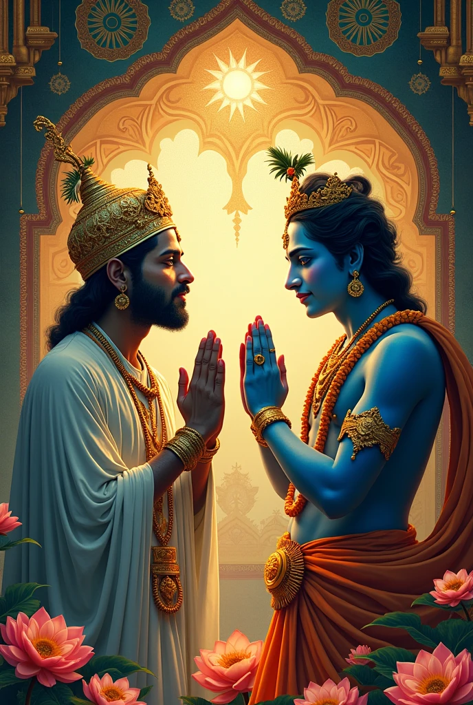 Allah worshiping krishna