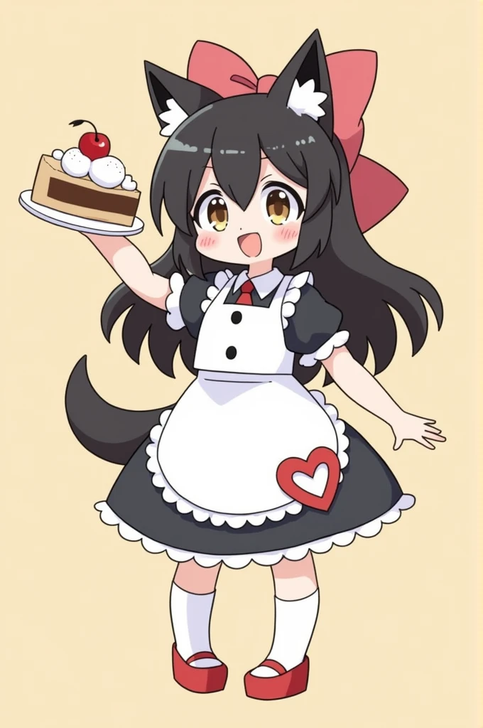 Kuromi from Sanrio with a pie