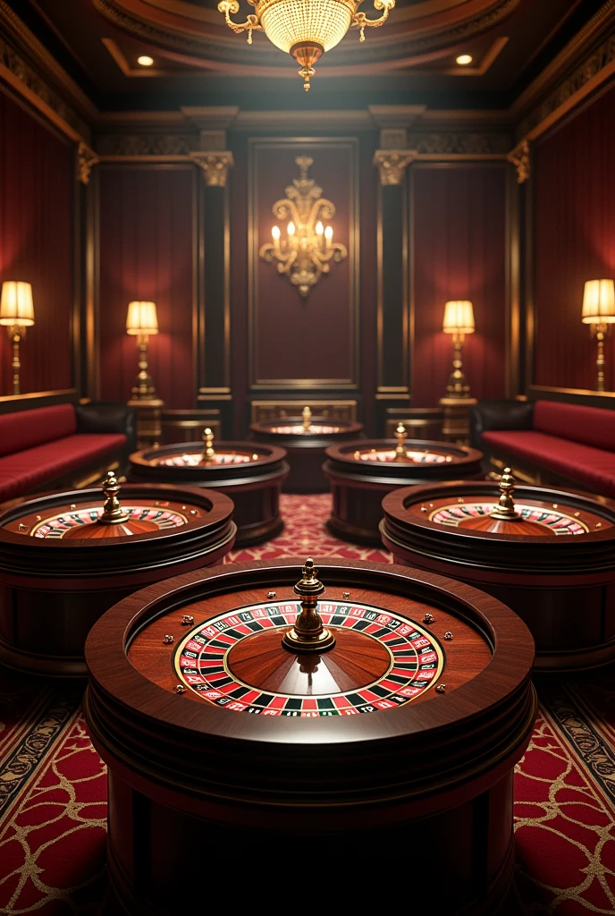 create an image with several roulettes is a phrase in the image written “Sheik Roulette signal room”