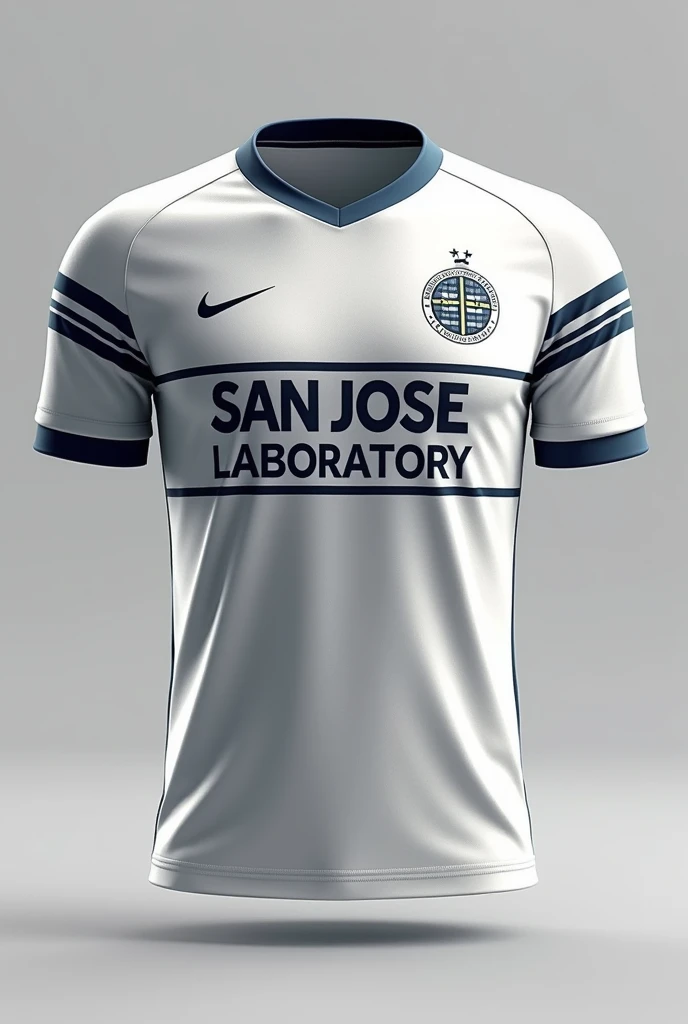 Design a soccer jersey that has the word San José Laboratory in the design 