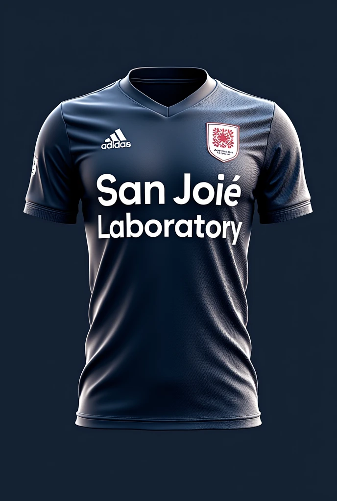 Design a soccer jersey that has the word San José Laboratory in the design