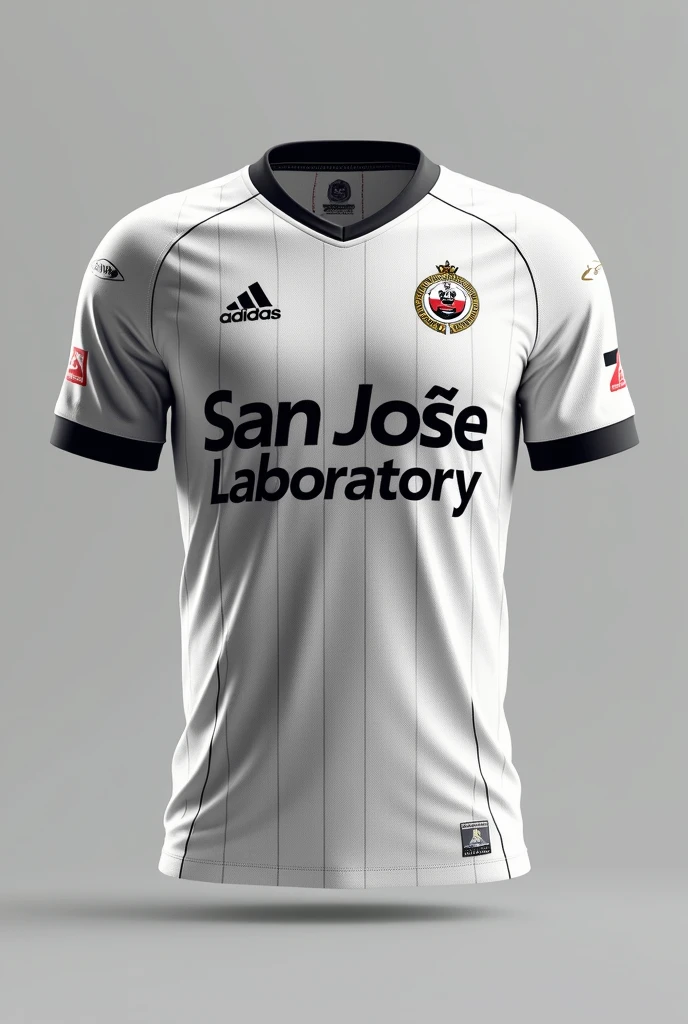 Design a soccer jersey that has the word San José Laboratory in the design