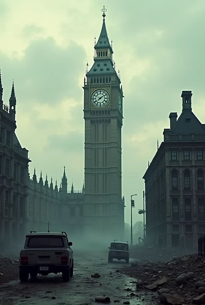 big ben destroyed post apocalyptic explosion