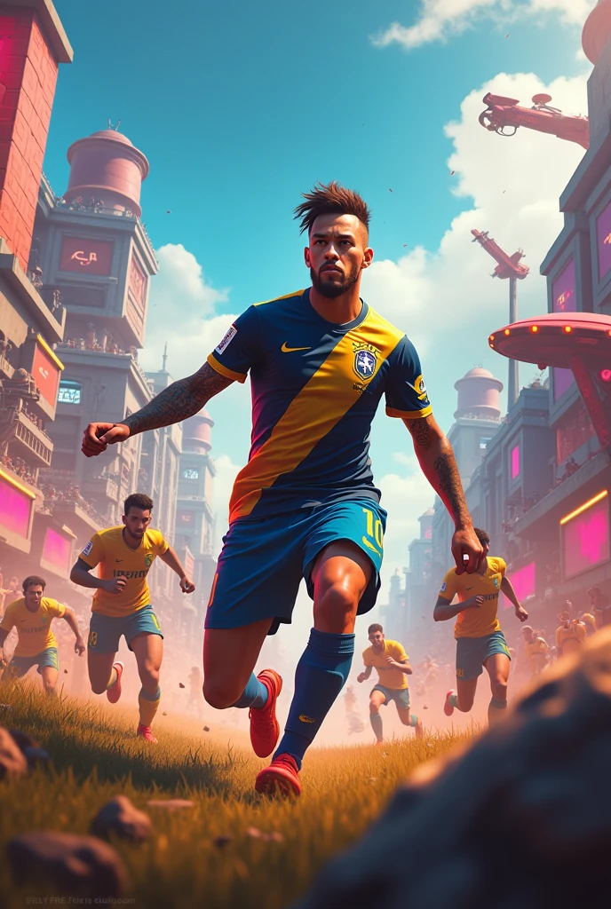 Neymar playing free fire
