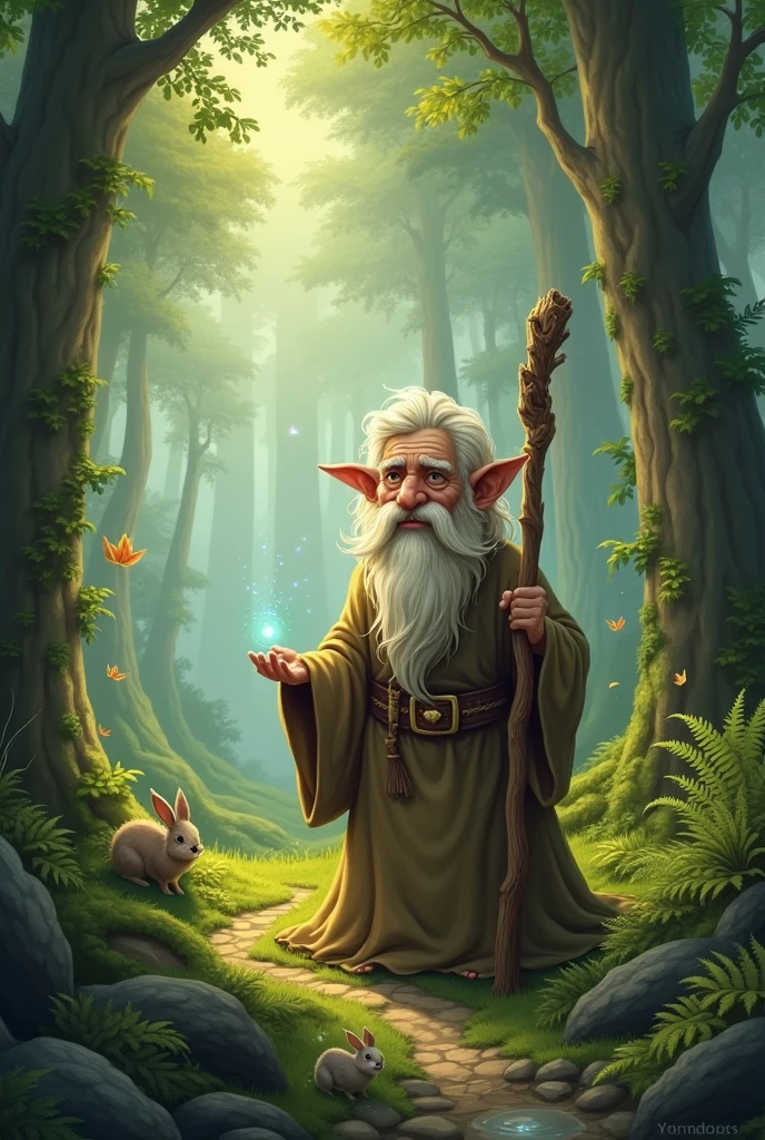 A cute old guardian of the forest