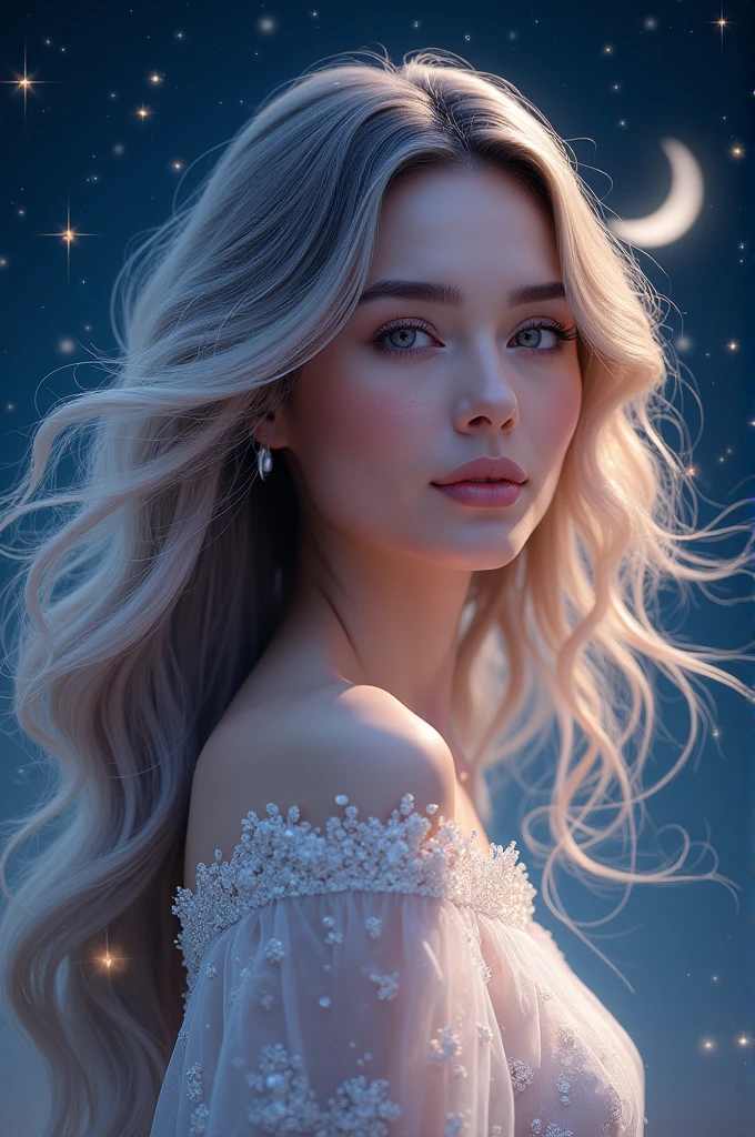 Create the image of a women's hair cream with the name star lady