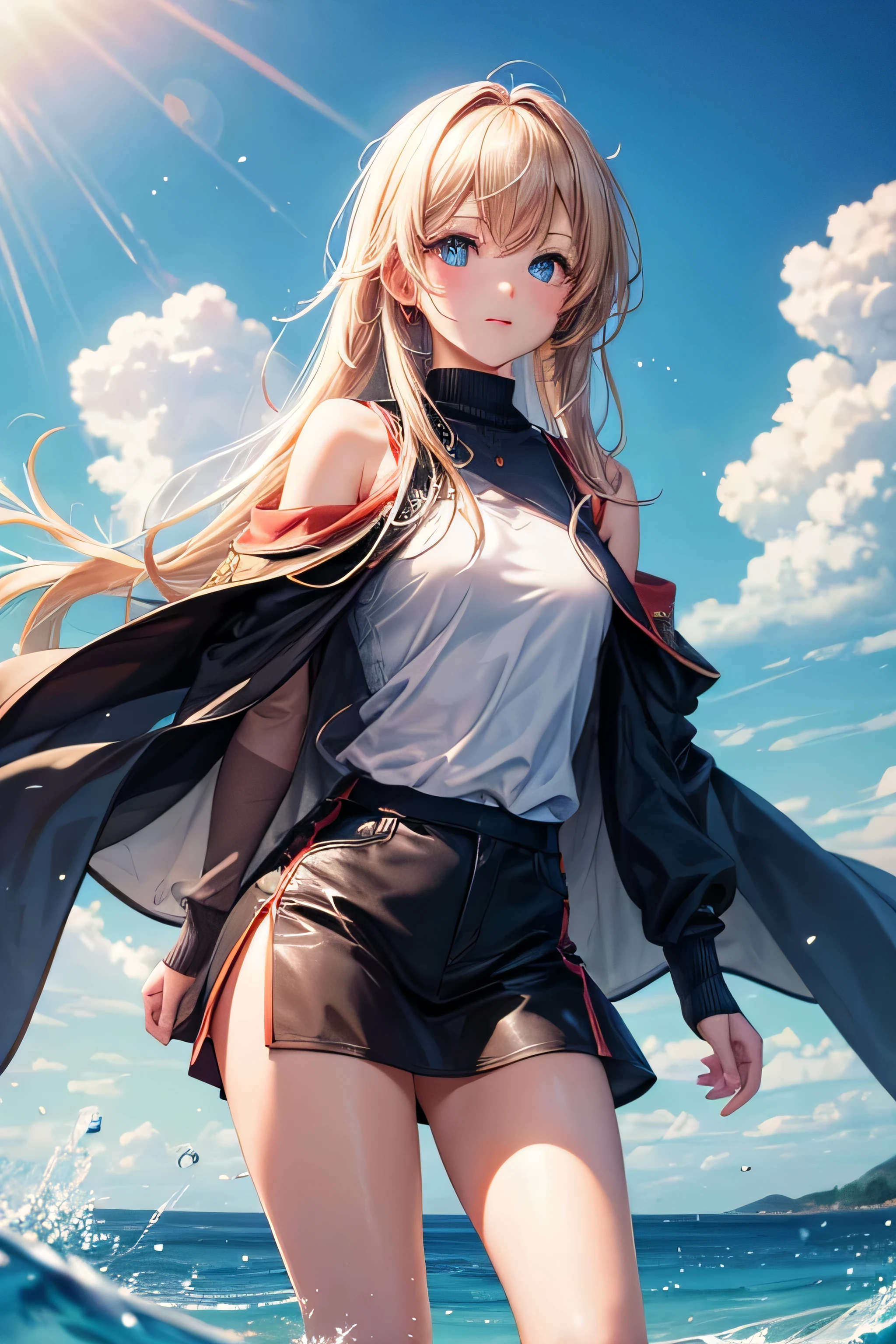 High resolution, high quality, one person&#39;s, Anime, Brown long hair, Brown eyes, Pink Glasses,Heart-shaped pupils,Sunburned skin, Large Breasts,Beautiful breasts,Pointed Chest,(Big Ass),Beautiful ass,Embarrassing,Embarrassing,water着,High leg,Lower Body,Sweat,Wet,squat,(Leg spread),Put your arms behind your head,At the beach,(Kiwi juice),(lemon juice),(orange juice),(Pineapple Juice),(Mango juice),(water),(I want to pee:1.1), (Urge to urinate:1.3), (People who pee alone:1.1),(Urinating:1.3), (I suddenly felt the urge to go to the toilet.:1.2), bladder full, (Knees together and feet apart:1.3), Leaning forward,(water),
