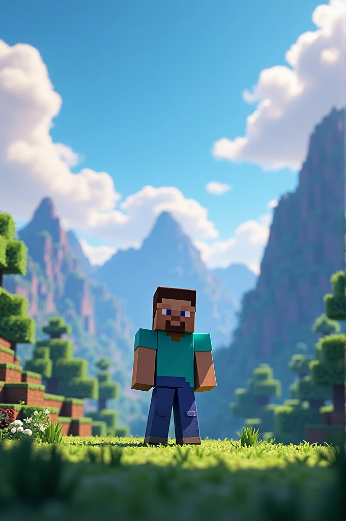 Create a cover for a Minecraft channel 