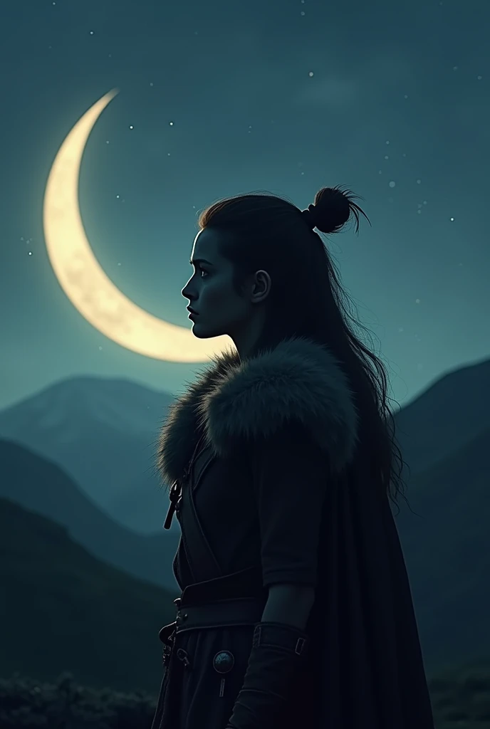 Crescent Moon and the Viking Girl