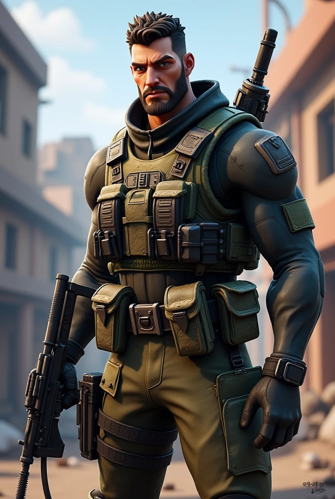 A fortnite skin of a soldier 