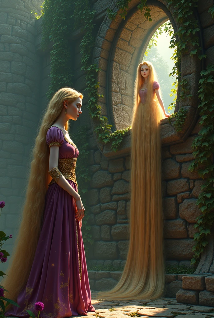 Rapunzel&#39;s stepmother only let her have contact with her daughter