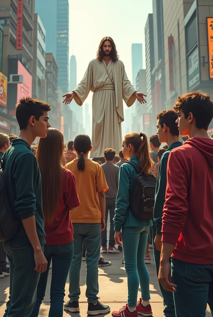 Young people denying Jesus Christ