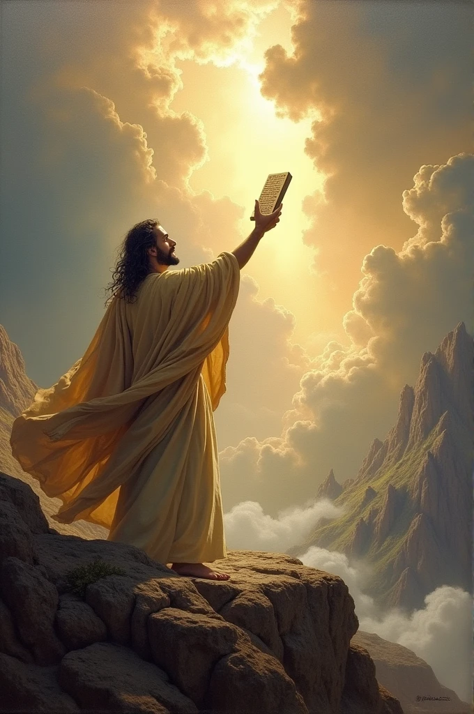 To God with the tablets of the commandments